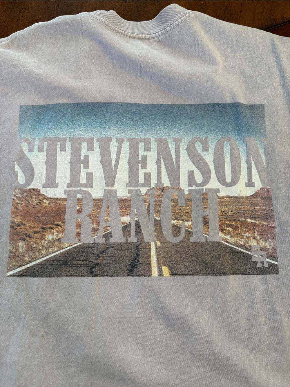 Stevenson RanchLight Gray ‘Not My First Rodeo' Chest Script Short Sleeve Tee - Picture 6 of 6